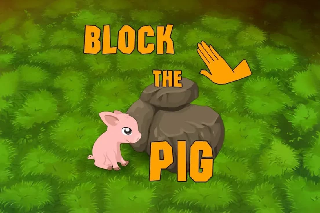 Block the Pig Game Logo