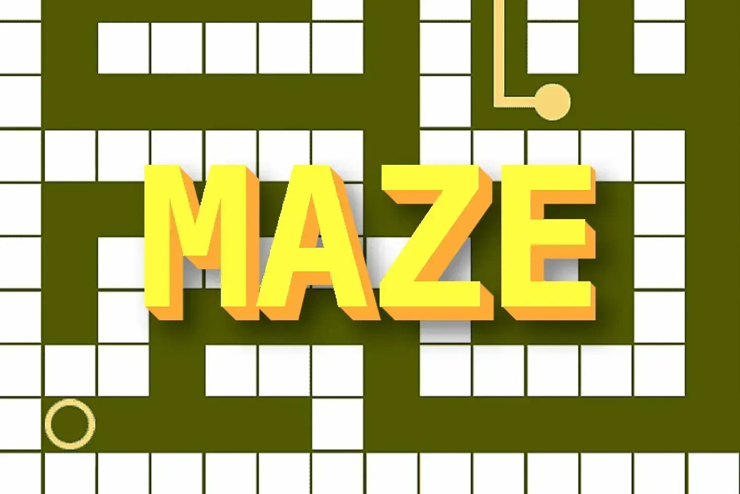 Maze game logo