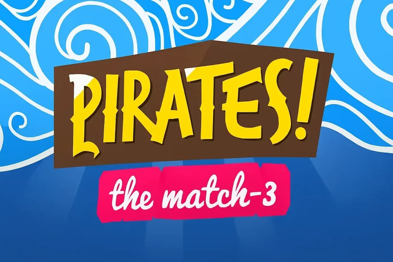 Pirates Match 3 game logo